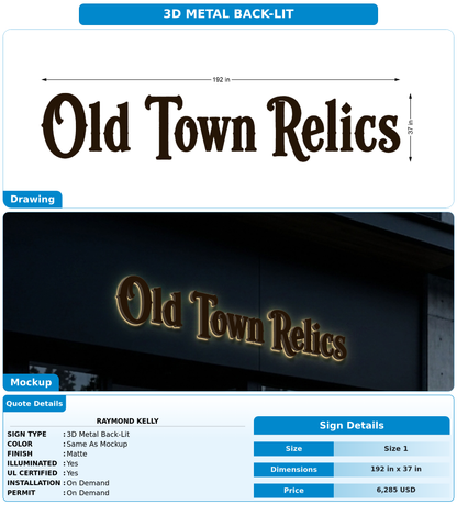 CUSTOM MOCKUP SIGN FOR Raymond Kelly
