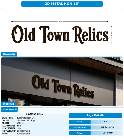 CUSTOM MOCKUP SIGN FOR Raymond Kelly