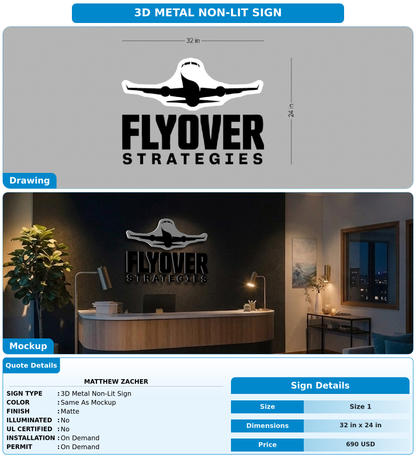 CUSTOM MOCKUP SIGN FOR Matthew Zacher