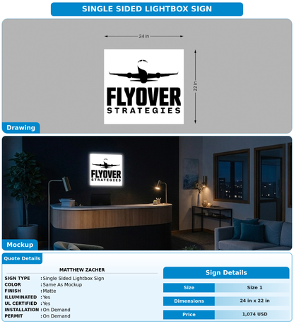 CUSTOM MOCKUP SIGN FOR Matthew Zacher