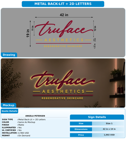 CUSTOM MOCKUP SIGN FOR Angela Petersen