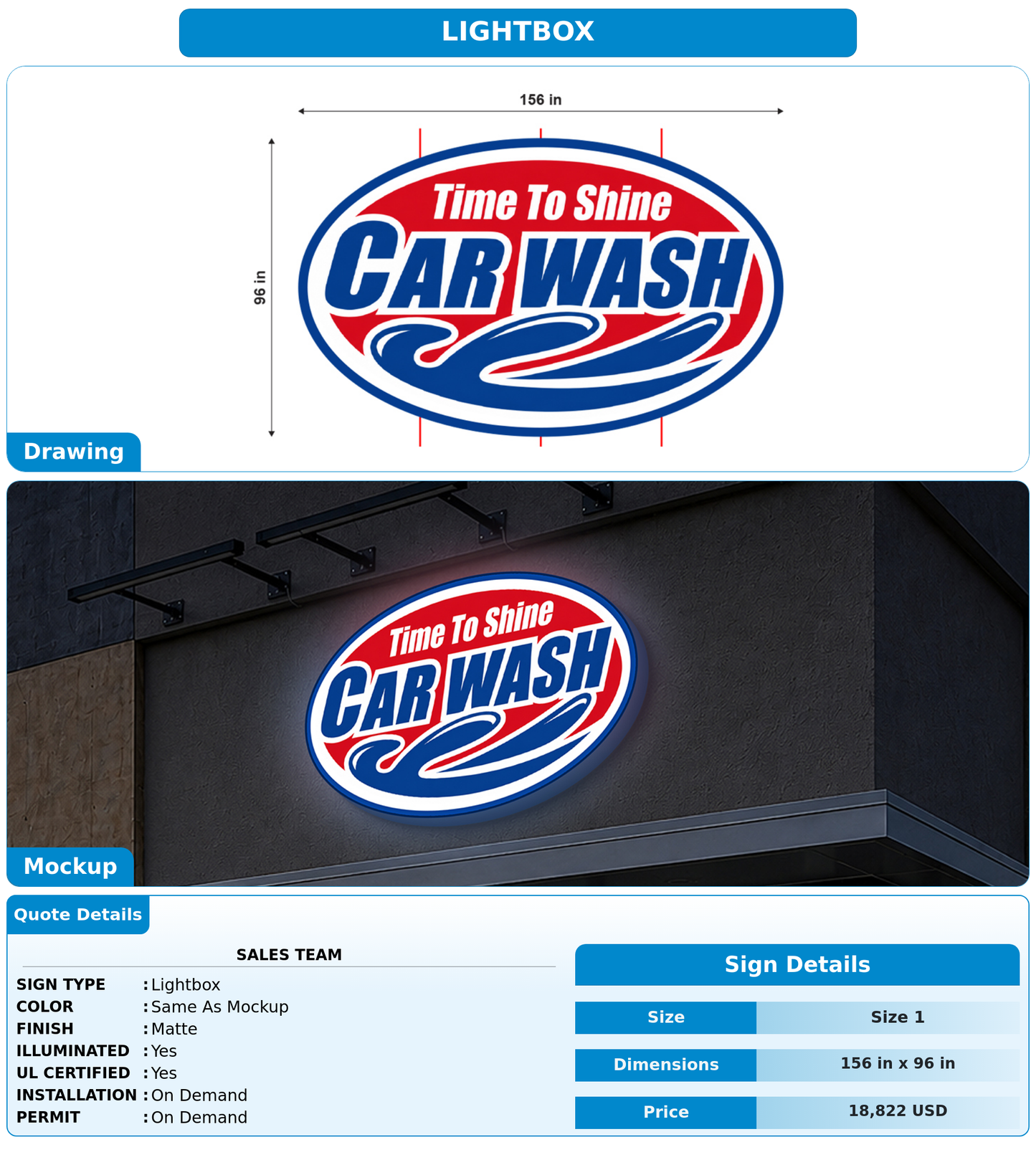 CUSTOM MOCKUP SIGN FOR Sales Team
