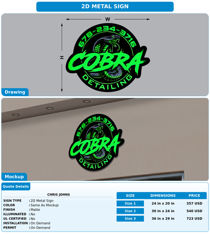 CUSTOM MOCKUP SIGN FOR Chris johns