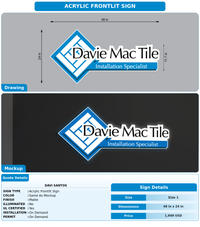 CUSTOM MOCKUP SIGN FOR Davi Santos