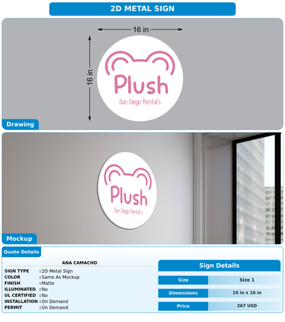 CUSTOM MOCKUP SIGN FOR Ana camacho