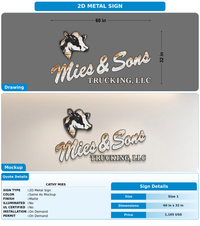 CUSTOM MOCKUP SIGN FOR Cathy Mies