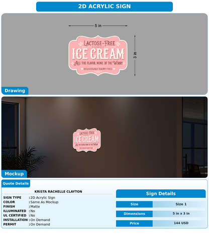 CUSTOM MOCKUP SIGN FOR Krista Rachelle Clayton