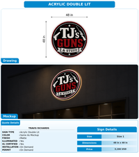 CUSTOM MOCKUP SIGN FOR Travis Richards
