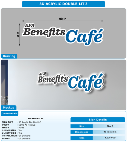 CUSTOM MOCKUP SIGN FOR STEVEN HOLST