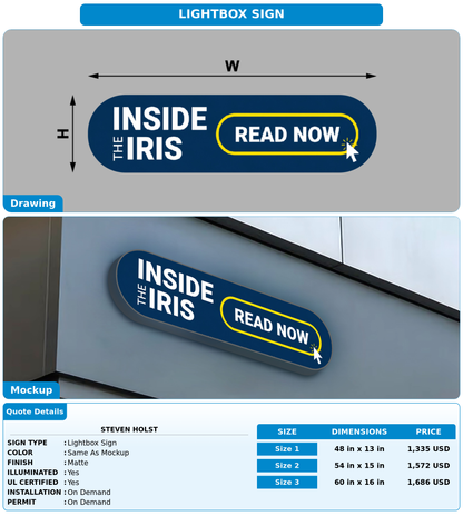 CUSTOM MOCKUP SIGN FOR STEVEN HOLST
