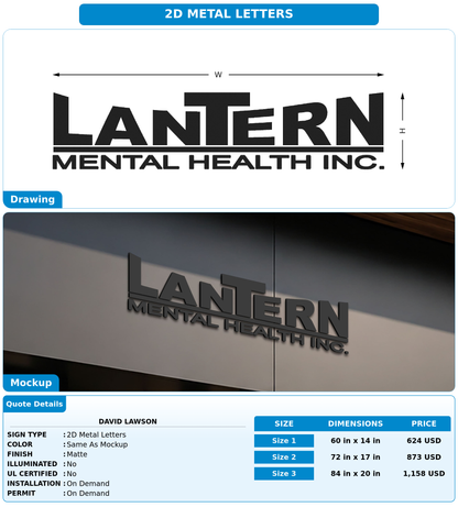 CUSTOM MOCKUP SIGN FOR David Lawson