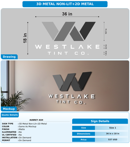 CUSTOM MOCKUP SIGN FOR Aubrey Ash