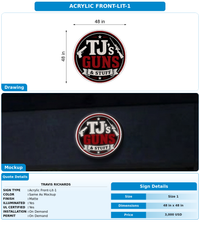 CUSTOM MOCKUP SIGN FOR Travis Richards