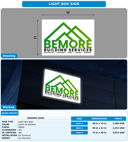 CUSTOM MOCKUP SIGN FOR Marnnie Lewis