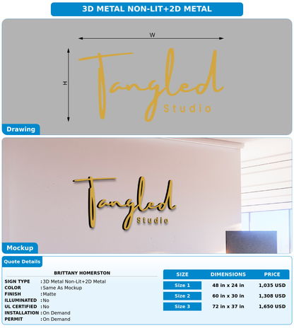 CUSTOM MOCKUP SIGN FOR Brittany Homerston