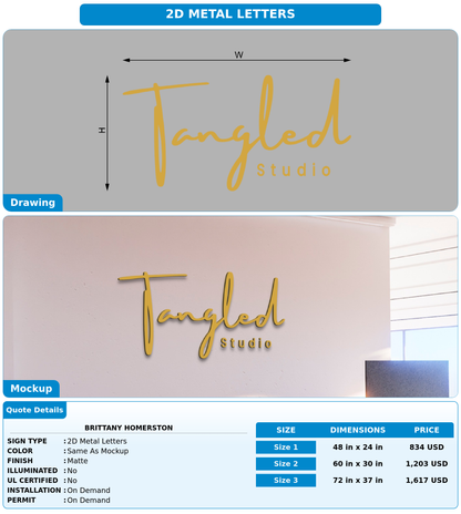 CUSTOM MOCKUP SIGN FOR Brittany Homerston