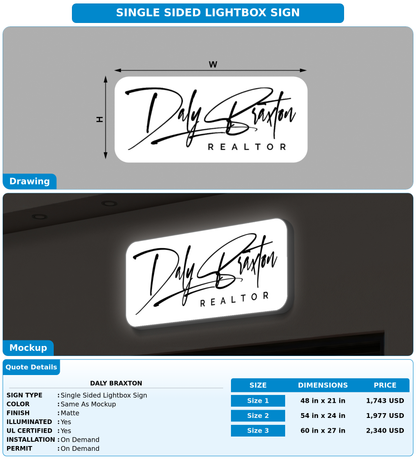 CUSTOM MOCKUP SIGN FOR Daly Braxton