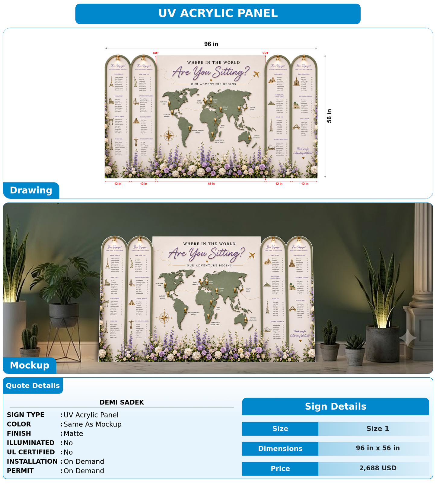 CUSTOM MOCKUP SIGN FOR Demi Sadek