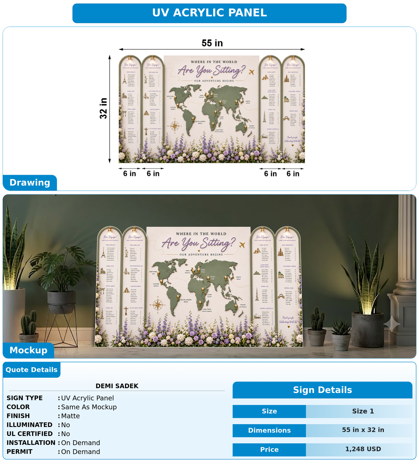 CUSTOM MOCKUP SIGN FOR Demi Sadek