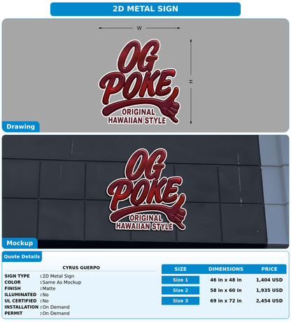 CUSTOM MOCKUP SIGN FOR Cyrus guerpo