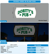 CUSTOM MOCKUP SIGN FOR Gary M. Dority