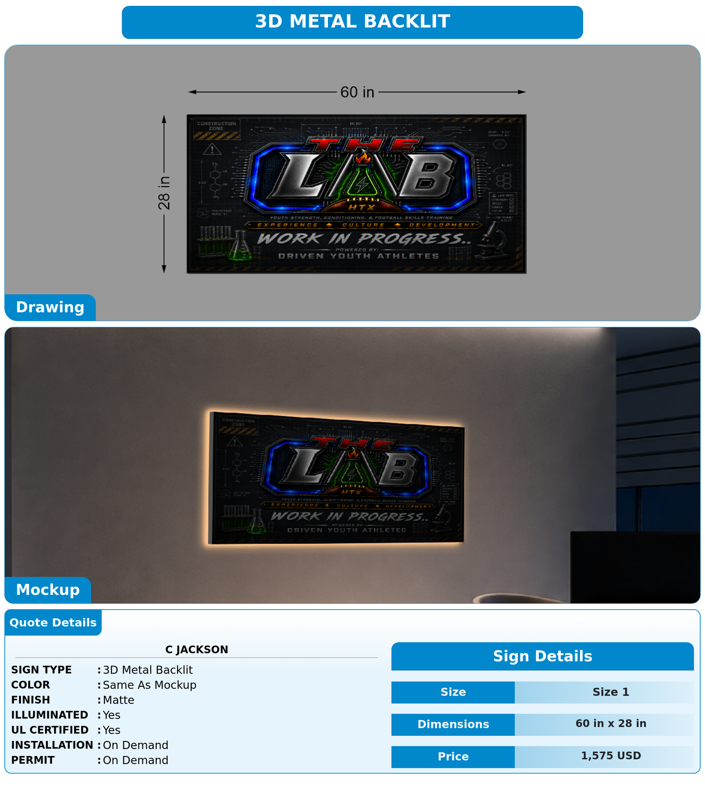 CUSTOM MOCKUP SIGN FOR C Jackson