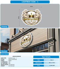 CUSTOM MOCKUP SIGN FOR jason johnson