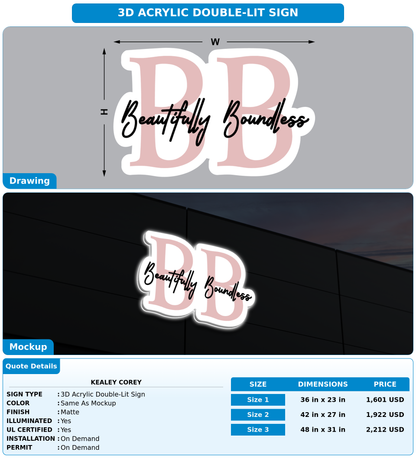CUSTOM MOCKUP SIGN FOR Kealey Corey