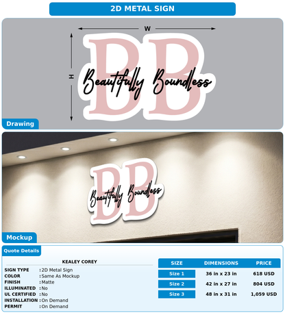CUSTOM MOCKUP SIGN FOR Kealey Corey