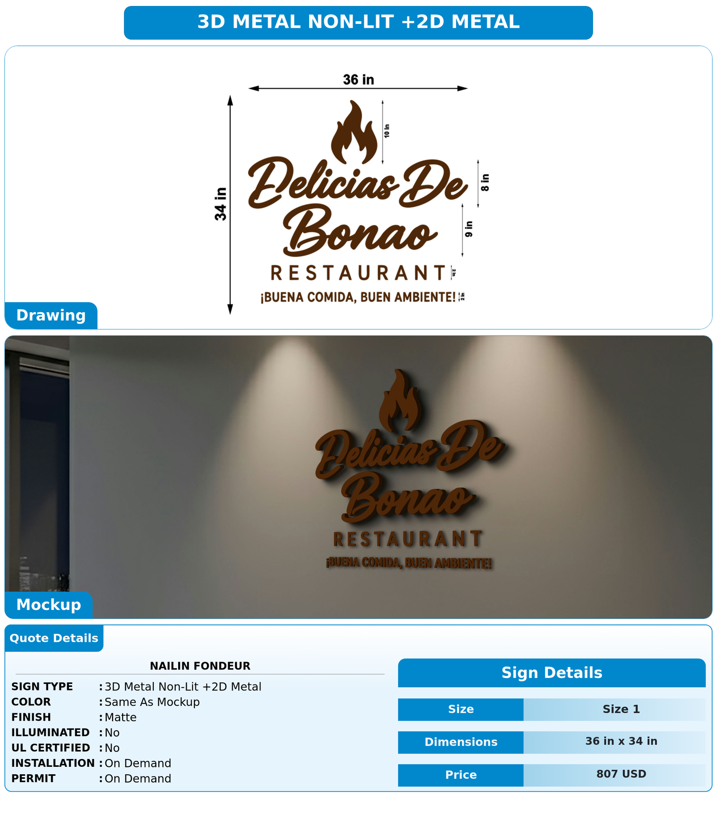 CUSTOM MOCKUP SIGN FOR Nailin Fondeur