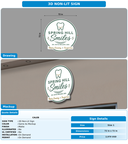CUSTOM MOCKUP SIGN FOR Caleb