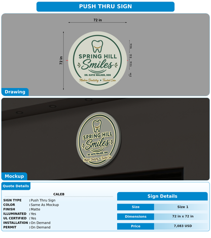 CUSTOM MOCKUP SIGN FOR Caleb