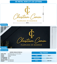 CUSTOM MOCKUP SIGN FOR Karina Hidalgo Padilla