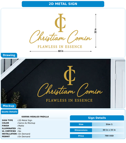 CUSTOM MOCKUP SIGN FOR Karina Hidalgo Padilla
