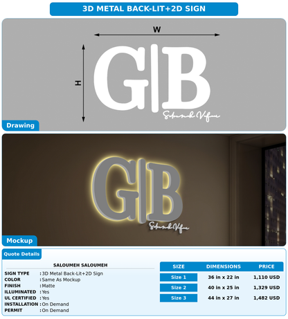 CUSTOM MOCKUP SIGN FOR Saloumeh Saloumeh