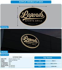CUSTOM MOCKUP SIGN FOR Catherine Sabel