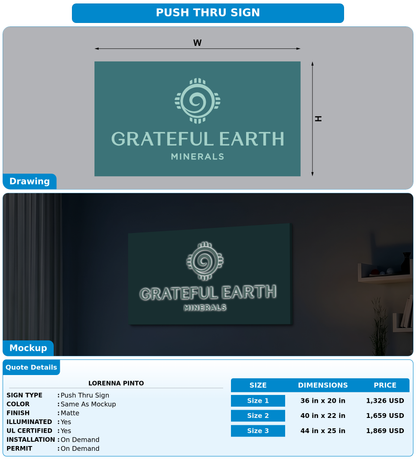CUSTOM MOCKUP SIGN FOR Lorenna Pinto