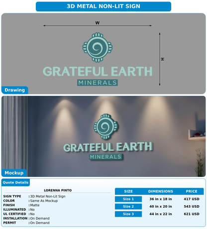CUSTOM MOCKUP SIGN FOR Lorenna Pinto