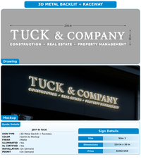 CUSTOM MOCKUP SIGN FOR JEFF W TUCK