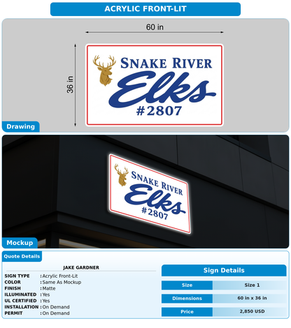 CUSTOM MOCKUP SIGN FOR Jake Gardner