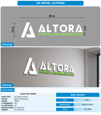 CUSTOM MOCKUP SIGN FOR Christian carrea