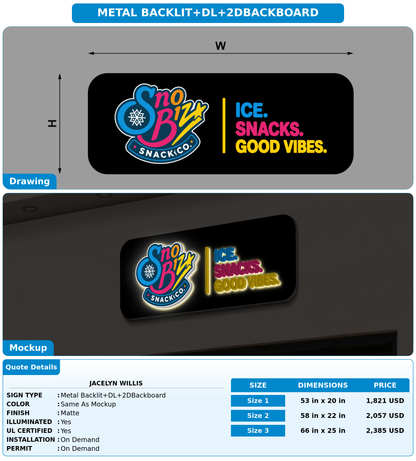 CUSTOM MOCKUP SIGN FOR Jacelyn Willis