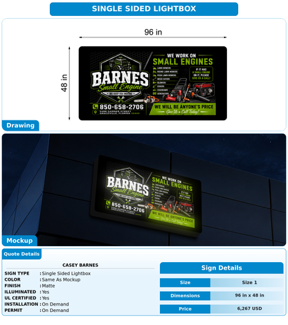 CUSTOM MOCKUP SIGN FOR Casey Barnes