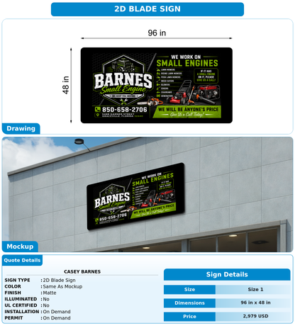 CUSTOM MOCKUP SIGN FOR Casey Barnes