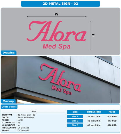 CUSTOM MOCKUP SIGN FOR Mia