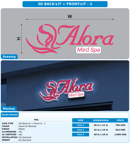 CUSTOM MOCKUP SIGN FOR Mia