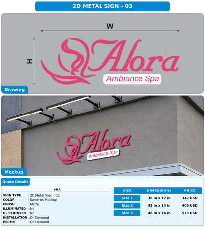 CUSTOM MOCKUP SIGN FOR Mia