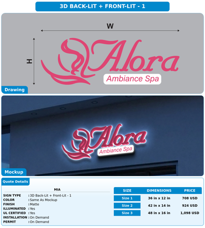 CUSTOM MOCKUP SIGN FOR Mia