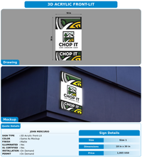 CUSTOM MOCKUP SIGN FOR John Mercurio