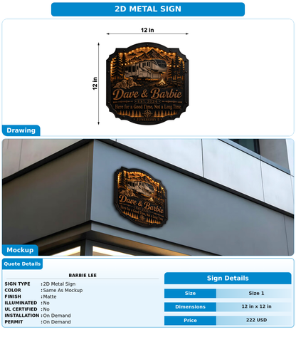 CUSTOM MOCKUP SIGN FOR Barbie Lee